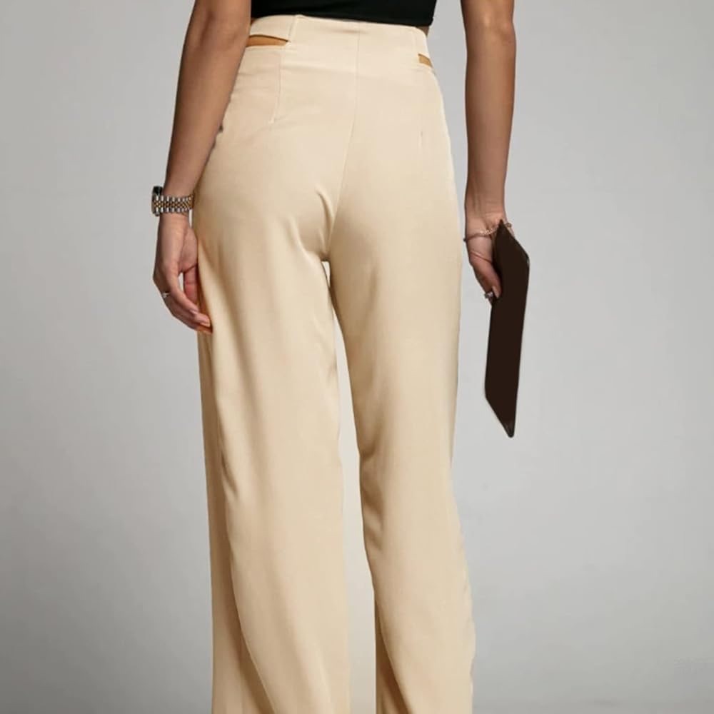 AUTRES FILLES | Beige Wide-Leg Trousers